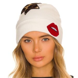 NWT Lauren Moshi Blix Boyfriend Beanie Women’s Size OS In White